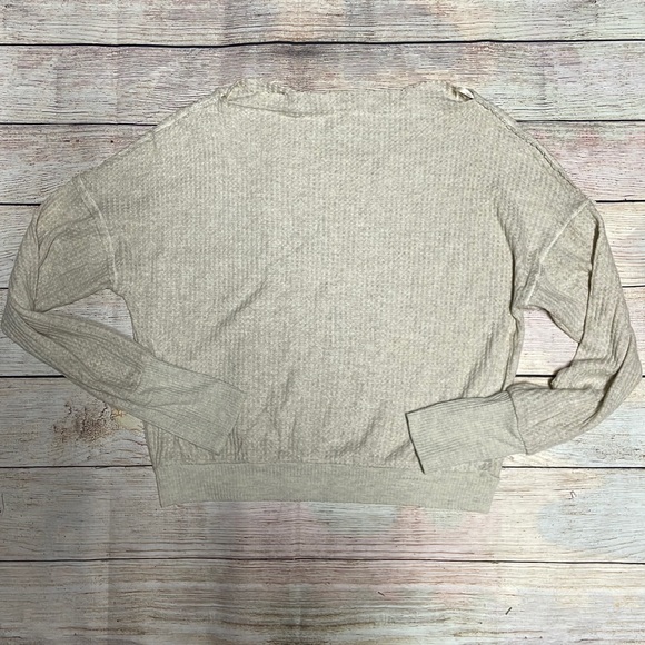 Treasure & Bond Off the shoulder Thermal Knit Sweater - Picture 1 of 4